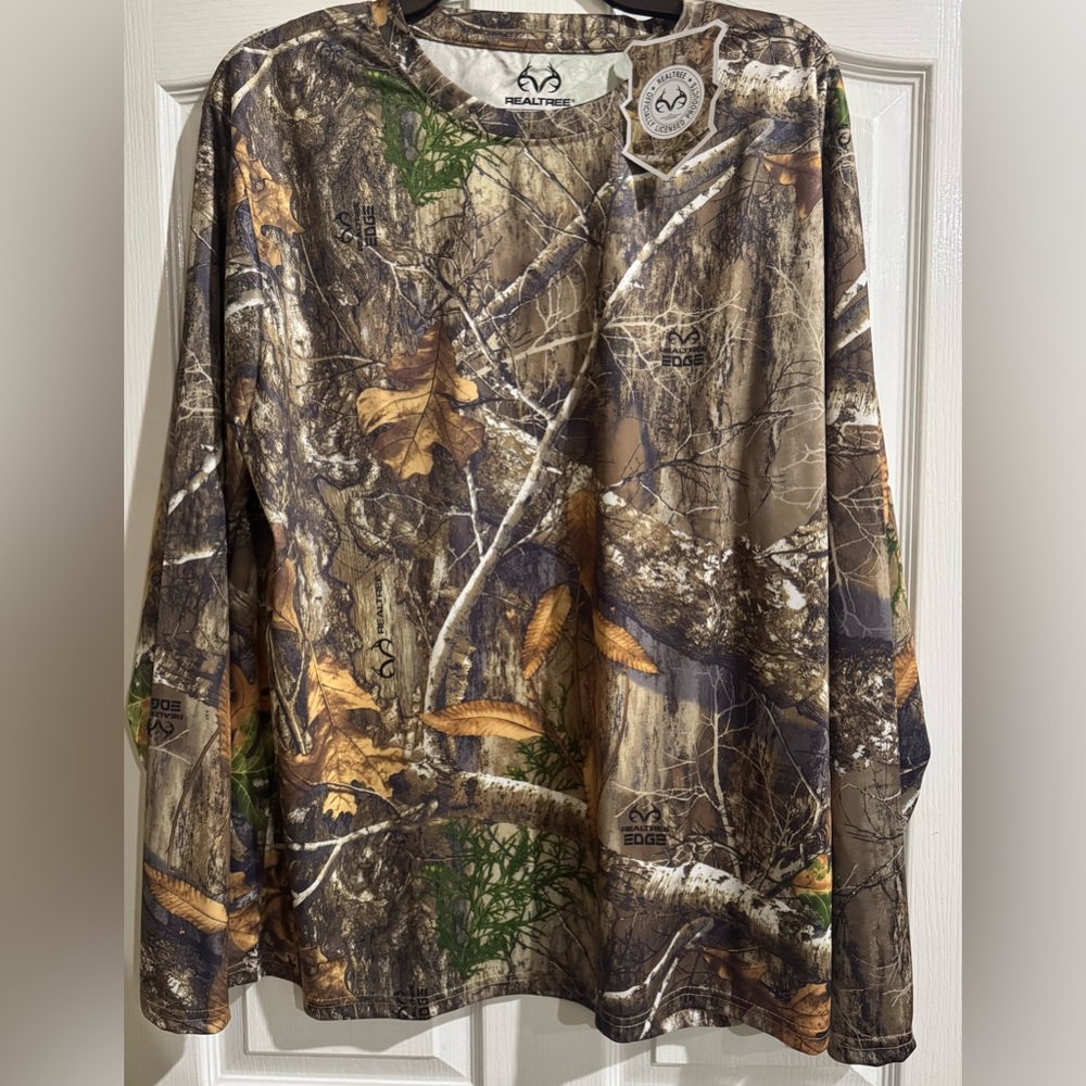 RealTree Mens Long Sleeve Camo Hunting Shirt XXL NWT